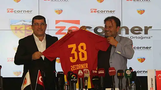 Kayserispor ile Zecorner arasında isim sponsorluğu anlaşması imzalandı