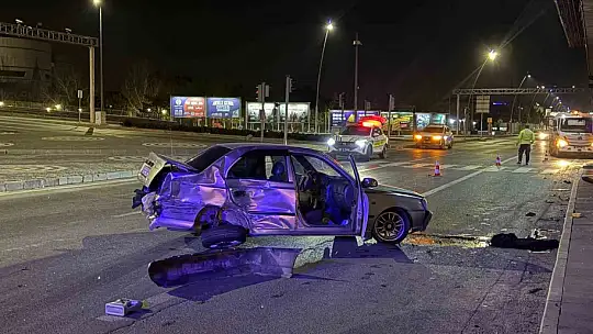 Kaza yapan sürücünün yakını sinir krizi geçirdi