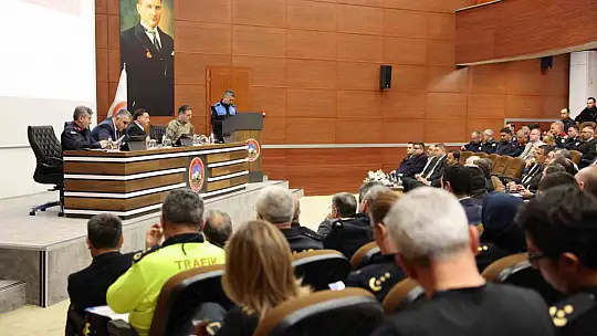 Kent Güvenlik Danışma Kurulu Vali Çiçek başkanlığında toplandı