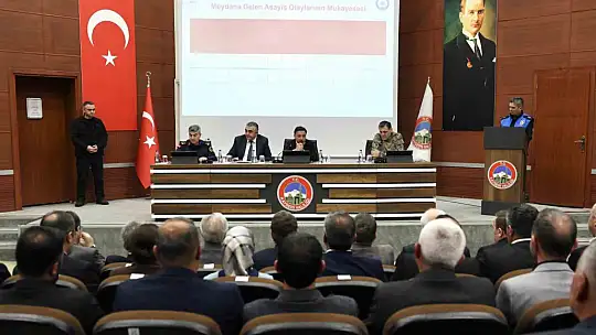 Kent Güvenlik Danışma Kurulu Vali Çiçek başkanlığında toplandı