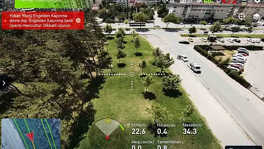 Kocasinan Belediyesi, drone ile tüm açık alanları ilaçlıyor