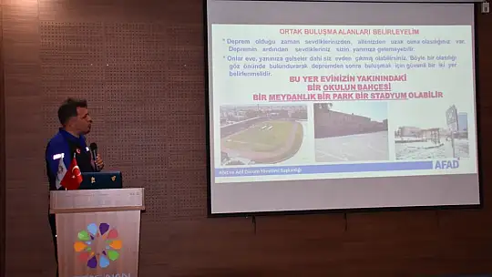Kocasinan'da çalışanlara 'afet bilinci' semineri