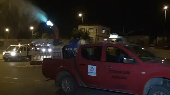 Kocasinan'da ilaçlama çalışmaları gece gündüz devam ediyor