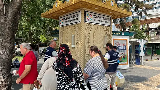 Kocasinan'dan sıcak havalarda buz gibi limonata ikramı
