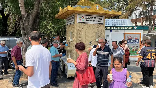 Kocasinan'dan sıcak havalarda buz gibi limonata ikramı