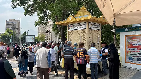 Kocasinan'dan sıcak havalarda buz gibi limonata ikramı