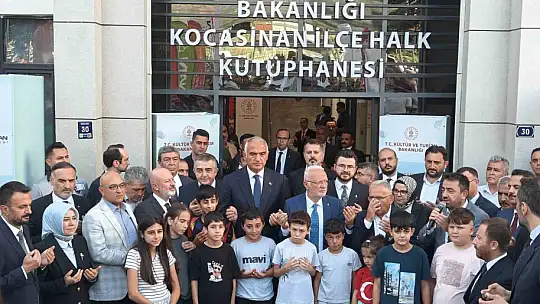 Kocasinan İlçe Halk Kütüphanesi'ne coşkulu açılış