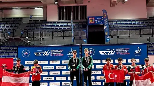 Kocasinan'ın milli sporcusu Kenan Eren Kahraman, Avrupa ikincisi oldu