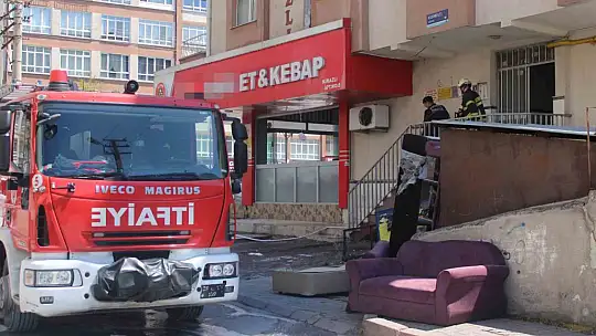 Lokantanın bacasında çıkan yangın söndürüldü