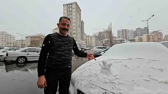 Mart karı Kayseri'yi beyaza bürüdü