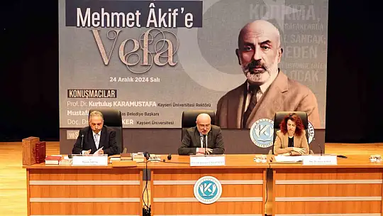 Mehmet Akif Ersoy'a Talas'ta vefa