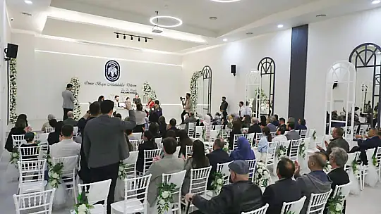 Melikgazi Belediyesi'nde 1 günde 60 nikah gerçekleşti