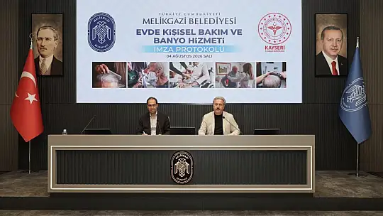 Melikgazi Belediyesi'nde evde kişisel bakım hizmeti protokolü imzalandı