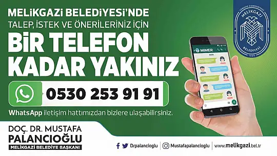 Melikgazi Belediyesi'nden Dijital Hizmet Atağı: 'Whatsapp Asistanı'