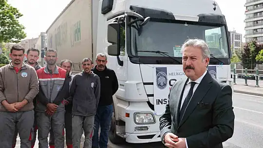 Melikgazi Belediyesi'nin yardım tırları Gazze'ye doğru yola çıktı