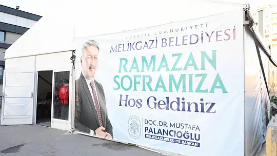 Melikgazi Belediyesi Ramazan ayının bereketini iftar çadırlarında paylaşıyor