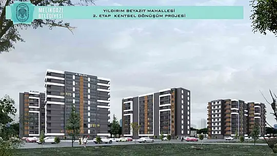 Melikgazi'de 104 daire ve 7 dükkan için kat karşılığı ihale düzenlenecek
