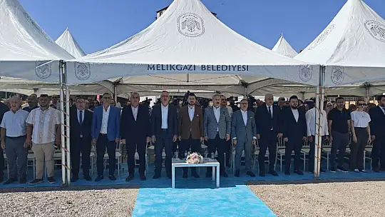 Melikgazi'de 72 daire ve 13 dükkanın temeli atıldı