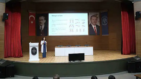 Melikgazi'de duruş bozuklukları ve ofis egzersizleri eğitimi verildi