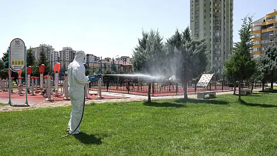 Melikgazi'de ilaçlama çalışmaları devam ediyor