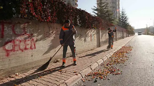 Melikgazi'de mahallelerde sonbahar temizliği başladı