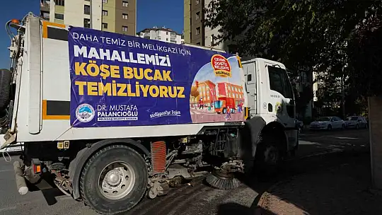 Melikgazi'de mahallelerde sonbahar temizliği başladı