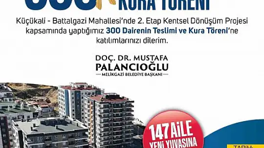 Melikgazi'de modern daireler sahiplerini buluyor