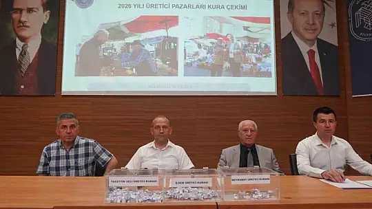 Melikgazi'de Üretici Pazar Yeri için kura çekimi yapıldı