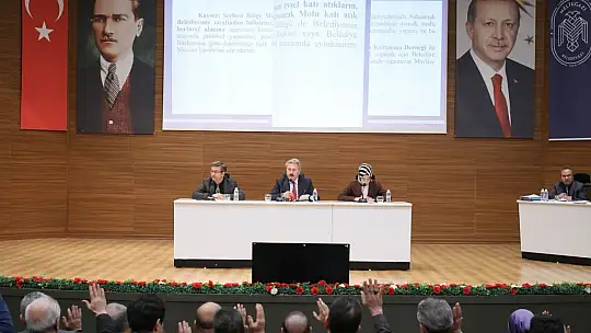 Melikgazi'de yeni yılın ilk meclis toplantısı yapıldı