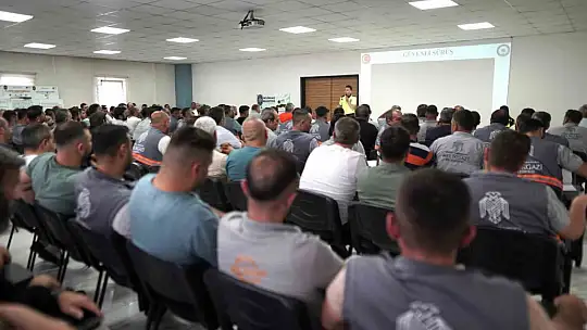 Melikgazi'den saha çalışanlarına trafik eğitimi