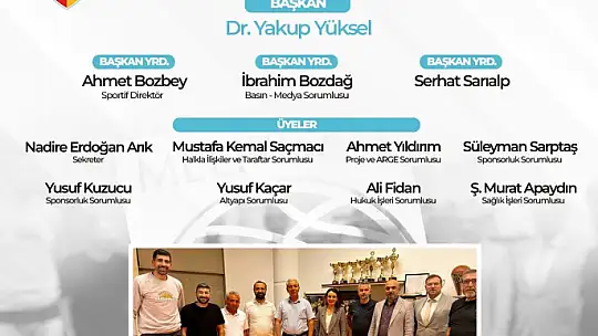Melikgazi Kayseri Basketbol'da görev dağılımı yapıldı