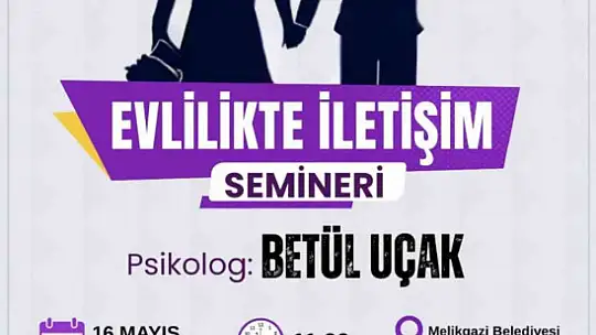 Melikgazi'nin kültür sanat etkinliklerine davet