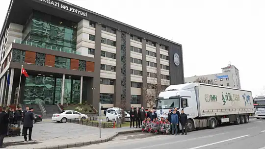 Melikgazi'nin yardım eli yine Gazze'ye uzandı