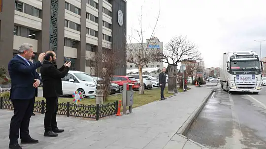 Melikgazi'nin yardım eli yine Gazze'ye uzandı