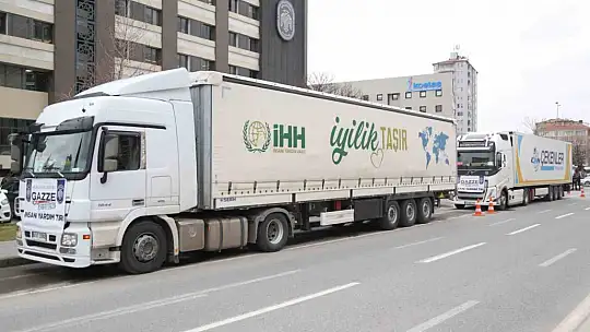 Melikgazi'nin yardım eli yine Gazze'ye uzandı