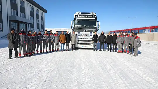 Melikgazi'nin yardım tırı dualarla Gazze'ye uğurlandı