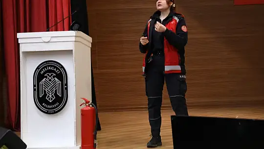 Melikgazi personeli yangınlara karşı bilgilendirildi