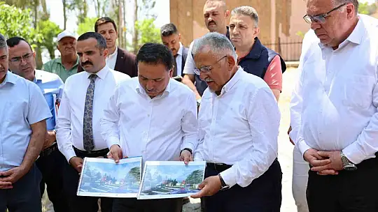 Melikgazi Türbesi Restorasyon ve Peyzaj Projesi için yerinde inceleme