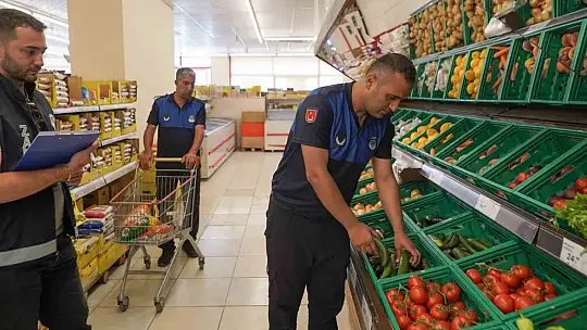 Melikgazi Zabıta'dan marketlerde sıkı denetim