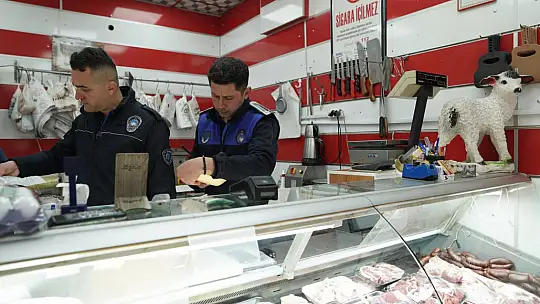 Melikgazi Zabıtası kasap ve baharatçıları denetledi