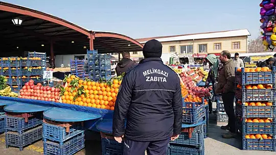 Melikgazi Zabıtası'ndan Ramazan öncesi sıkı denetim