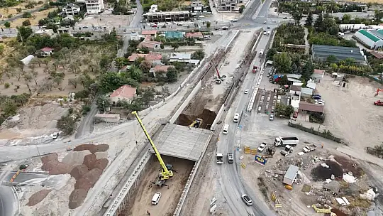 Meteoroloji katlı kavşağı çalışmaları sürüyor