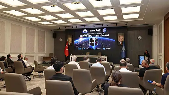 Meteoroloji uydusu KAY-SAT için Melikgazi Belediyesi'nde işbirliği protokolü