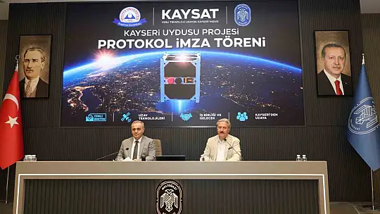 Meteoroloji uydusu KAY-SAT için Melikgazi Belediyesi'nde işbirliği protokolü