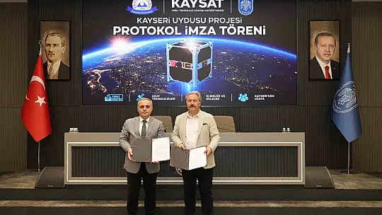 Meteoroloji uydusu KAY-SAT için Melikgazi Belediyesi'nde işbirliği protokolü