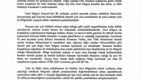 MHP'den Gesi ve Erkilet hamlesi