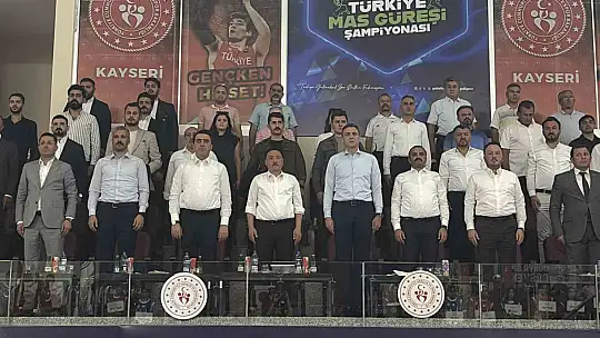 Minikler ve Yıldızlar Mas Güreşi Türkiye Şampiyonası Kayseri'de başladı
