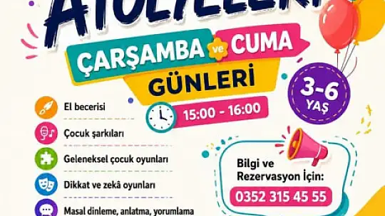 Miniklerin yaz tatili Talas'ta atölyelerle renkleniyor