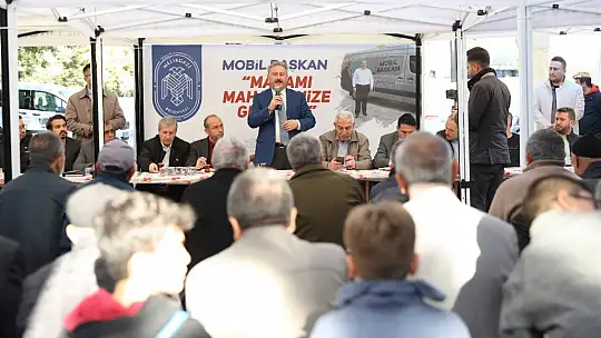 Mobil Başkan Tınaztepe'de ilgiyle karşılandı