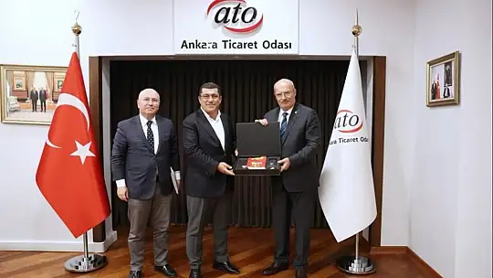 Nurettin Açıkalın'dan ATO Başkanı Baran'a ziyaret